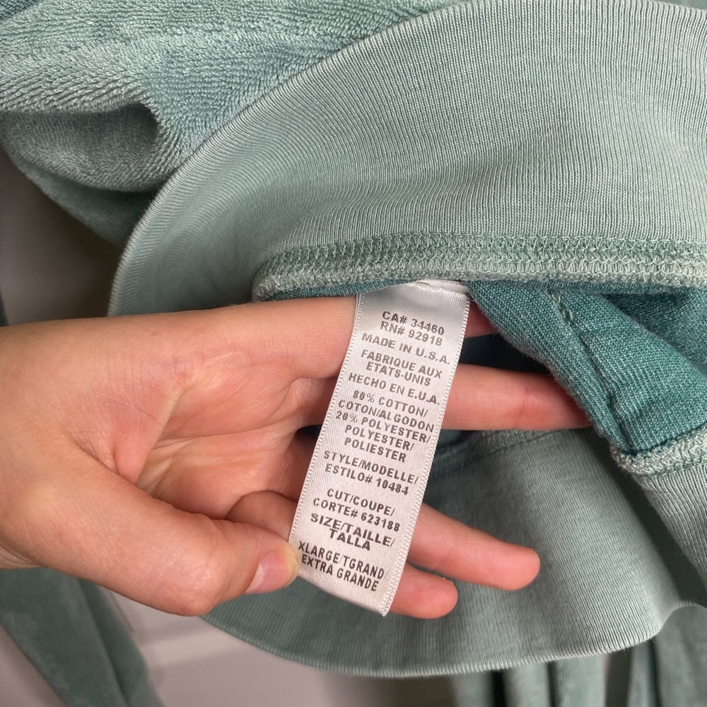 Vintage Juicy Couture Teal Velour Hoodie and Pants Set - Picture 13 of 13